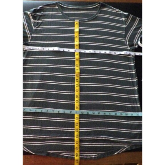 American Eagle Outfitters Oversized Soft Sexy T-Shirt Striped Small Grunge READ - Picture 12 of 16